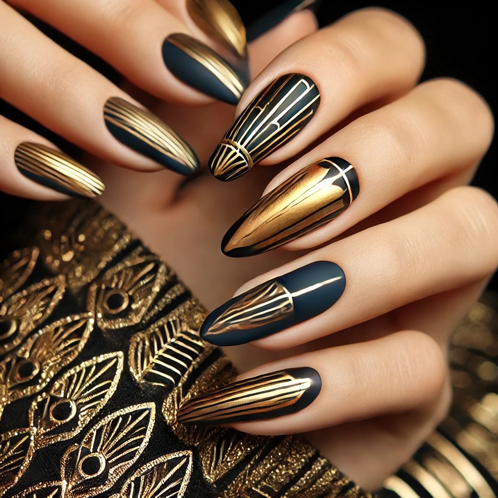 Nail the Look: Gorgeous Golden Wedding Nail Designs